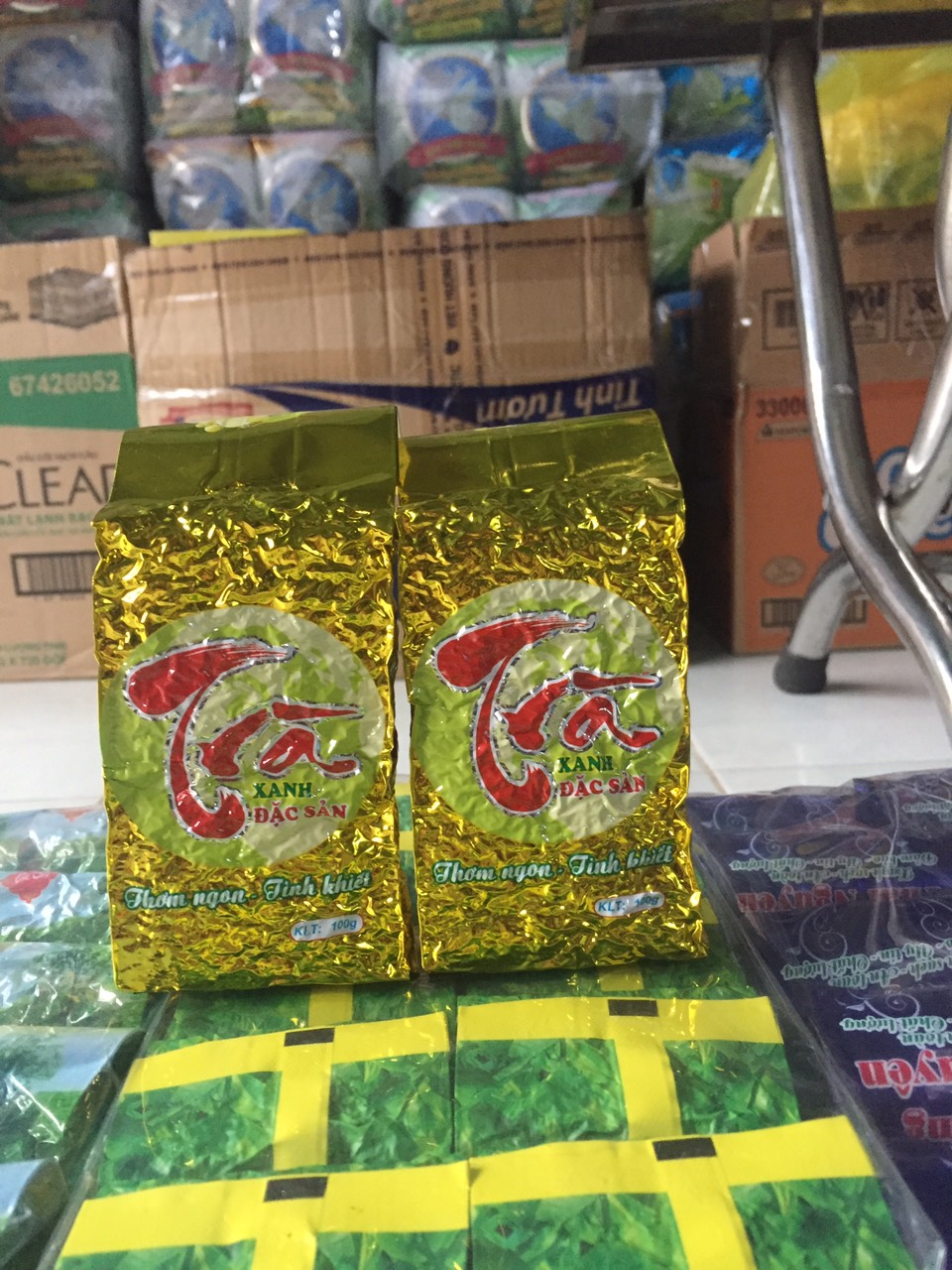 1 Kg Trà Tân cương Chính Hiệu Nõn tôm hút chân không. Trà Tân Cương Loại đặc biệt