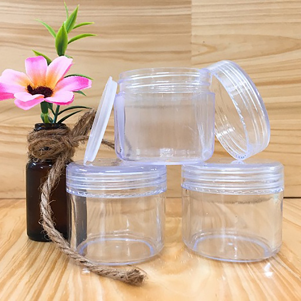 Combo 3 Hũ chiết đựng mỹ phẩm nhựa trong 30g