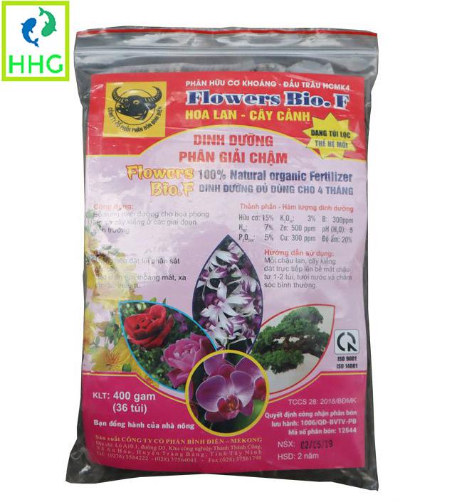 PHÂN ĐẦU TRÂU TAN CHẬM FLOWERS BIO.F 400G