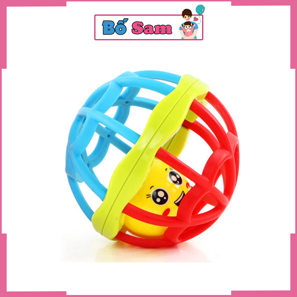 Xúc xắc cho bé đồ chơi lục lạc hình bóng nhựa dẻo 2 đầu âm thanh vui nhộn Shop Bố Sam