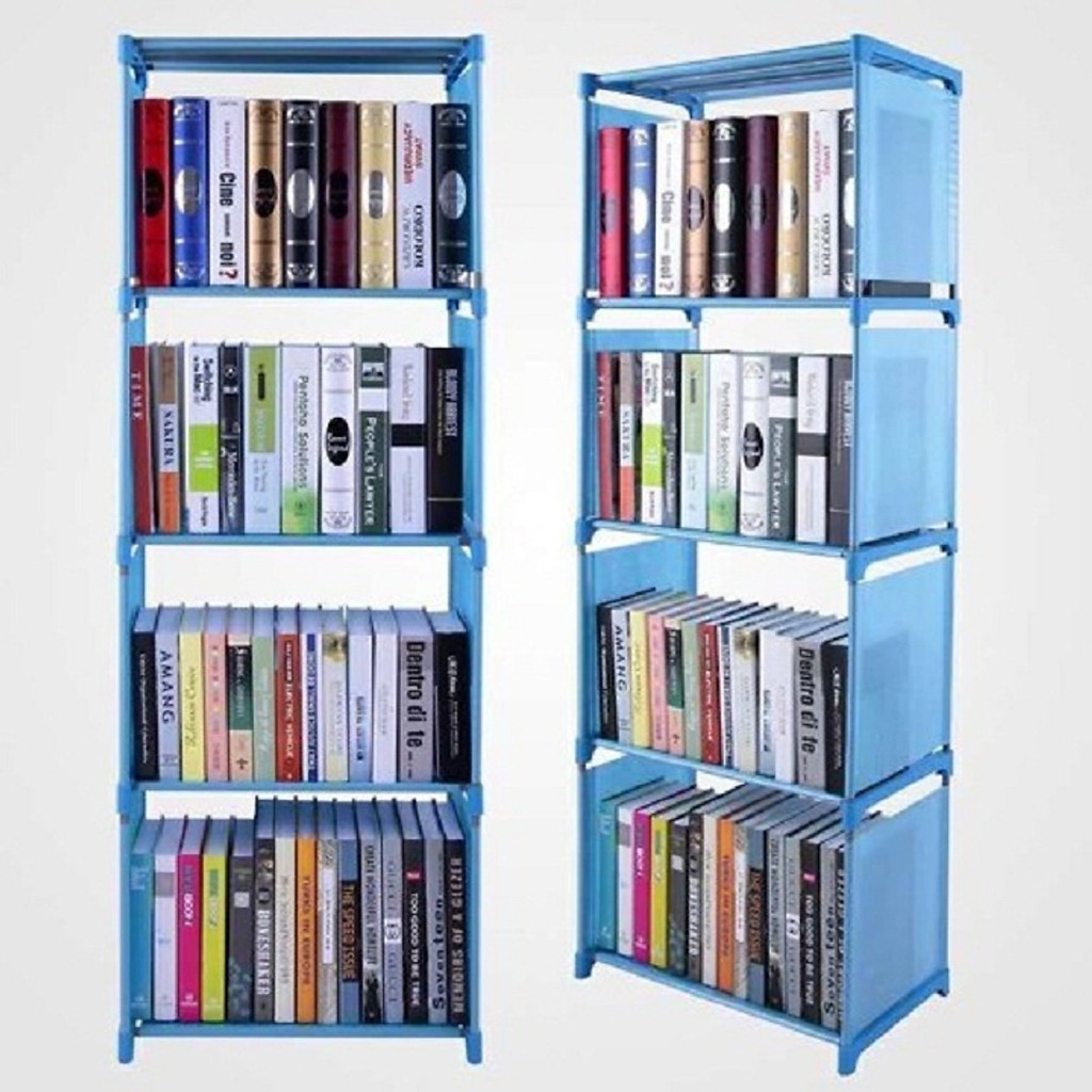 Kệ sách lắp ghép 5 tầng 4 ngăn