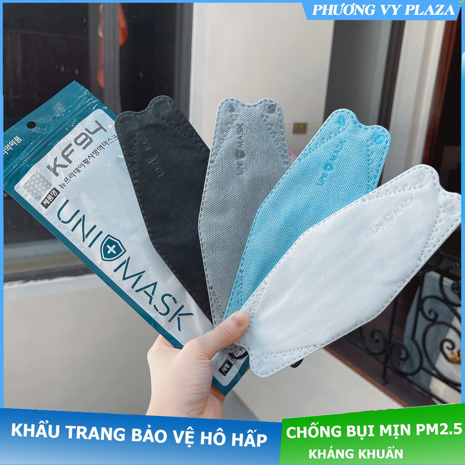 5 chiếc khẩu trang kf94 unimask 4 lớp kháng khuẩn
