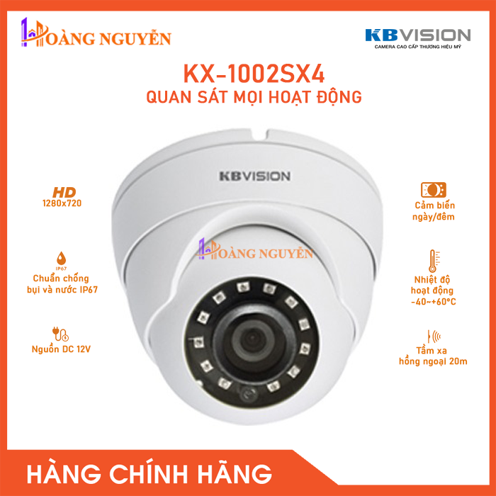 Camera kbvision kx-1002sx4 1.0mp – camera giám sát an ninh – công nghệ hoàng nguyễn