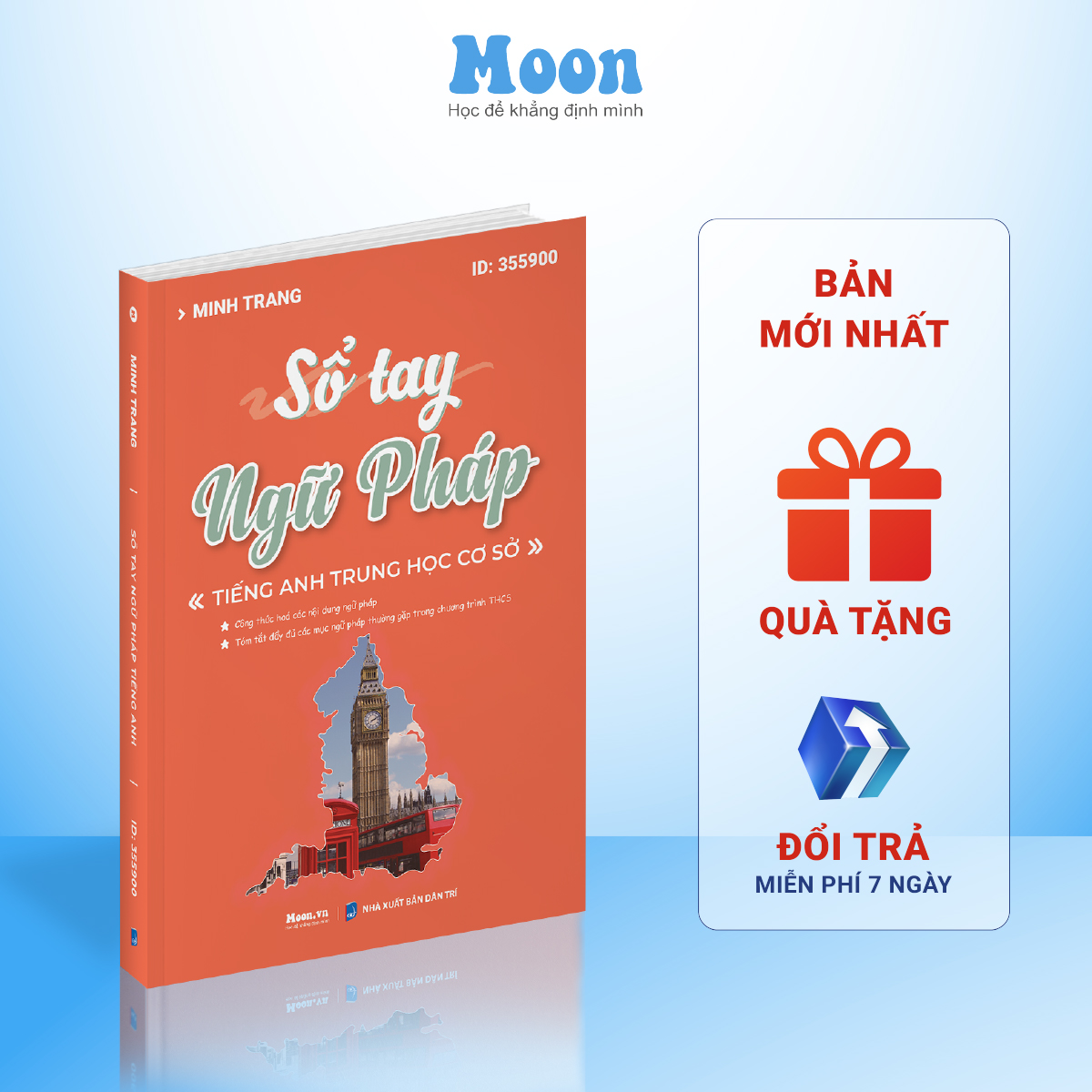 Sổ tay tổng ôn ngữ pháp tiếng anh dành cho học sinh THCS Moonbook