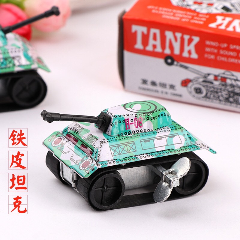 Đồ chơi xe tăng mini vặn cót, chạy trớn độc đáo cho bé