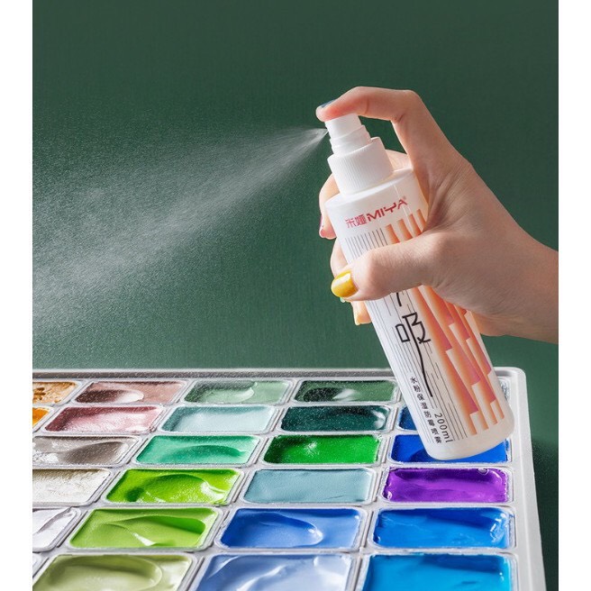 Xịt giữ ẩm, chống mốc màu nước,acrylic gouache 100ml/200ml
