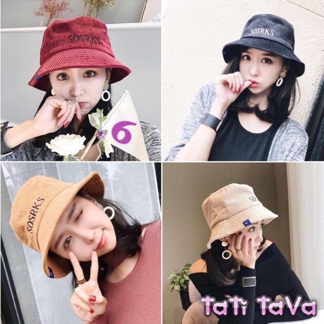 Nón bucket vành nhỏ thời trang chất vải đẹp Tatitava