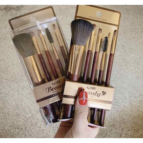 Bộ Cọ Trang Điểm 5 Cây-Cọ Trang Điểm Chuyên Nghiệp Keli