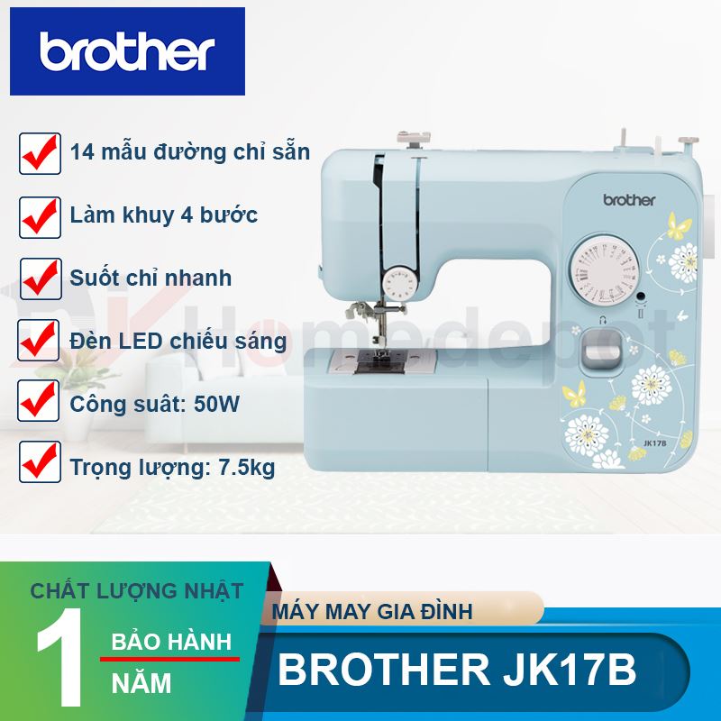 Máy may gia đình brother jk17b