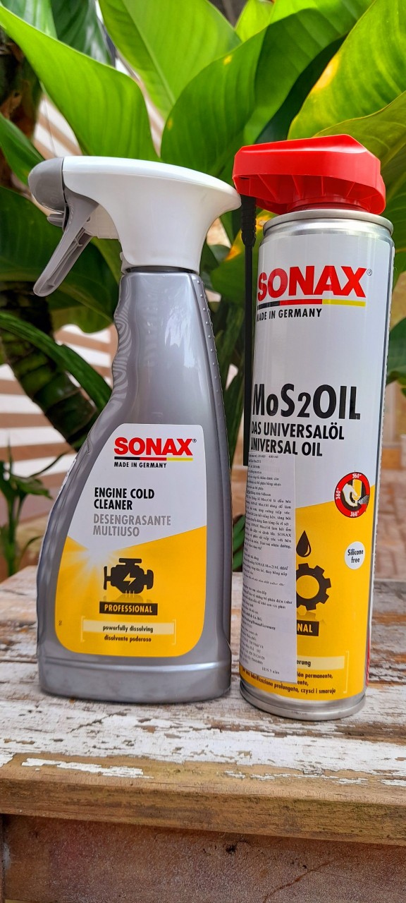 Combo sản phẩm vệ sinh và bảo dưỡng khoang máy Sonax