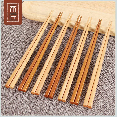 Combo 10 đôi đũa sạch cao cấp lê vân - không sơn phủ hóa chất -