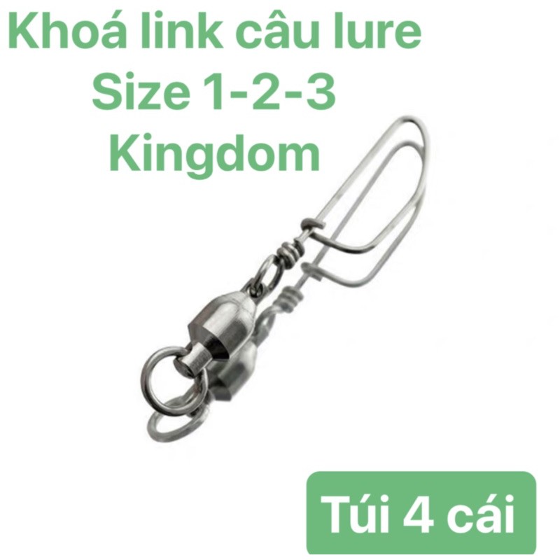 Khoá link câu cá, khoá link câu lure thương hiệu Kingdom