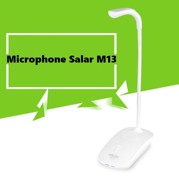 Microphone cho máy tính Salar M13. Salar M13 Desktop Wired Microphone Gooseneck Adjustable desktop laptop condenser microphone 3.5mm plug MIC Beautiful Design