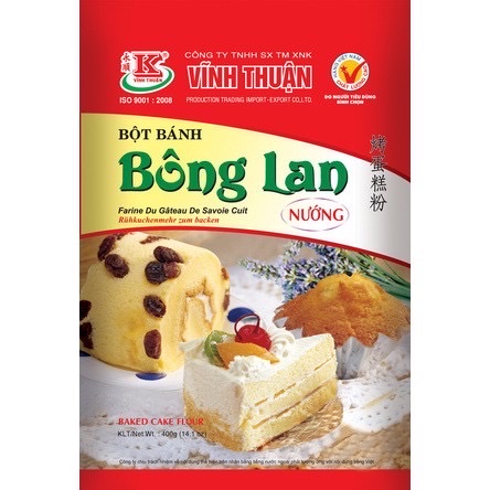 FREESHIP MAX Lốc Bột bánh bông lan nướng Vĩnh Thuận 5 gói x 400g- Bách hóa