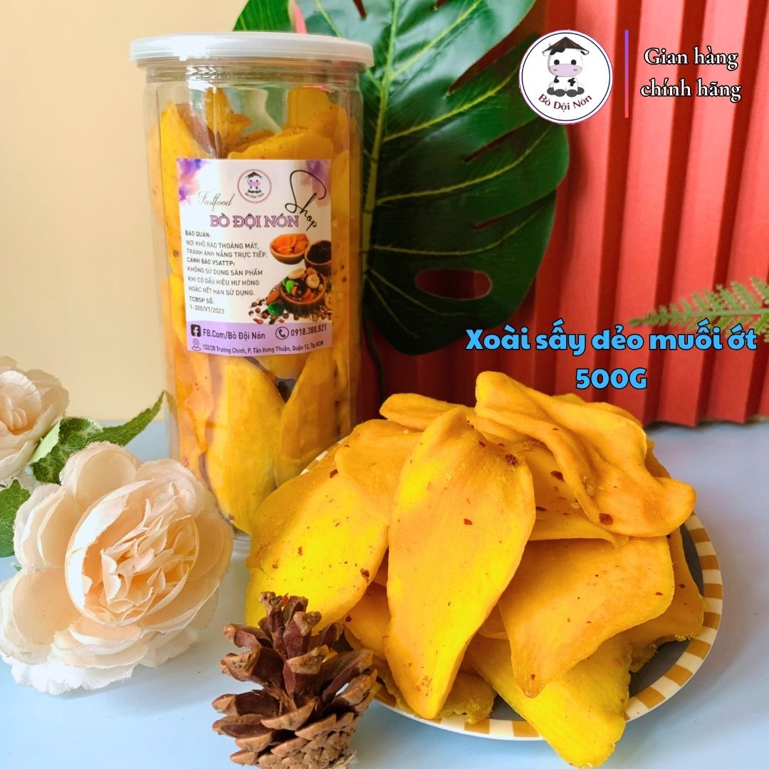 1kg xoài sấy dẻo muối ớt