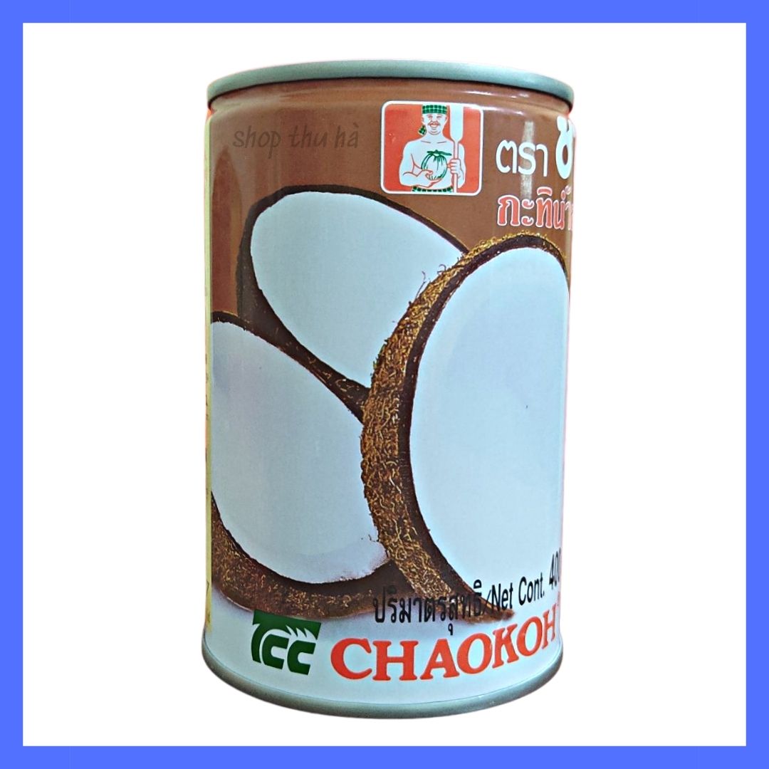 Nước cốt dừa lon/nước cốt dừa chaokoh 400ml