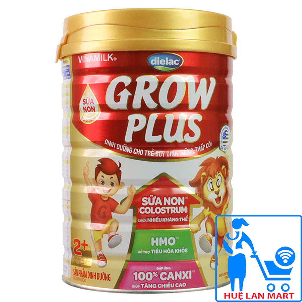 Sữa bột vinamilk dielac grow plus 2+ đỏ sữa non colostrum 850g