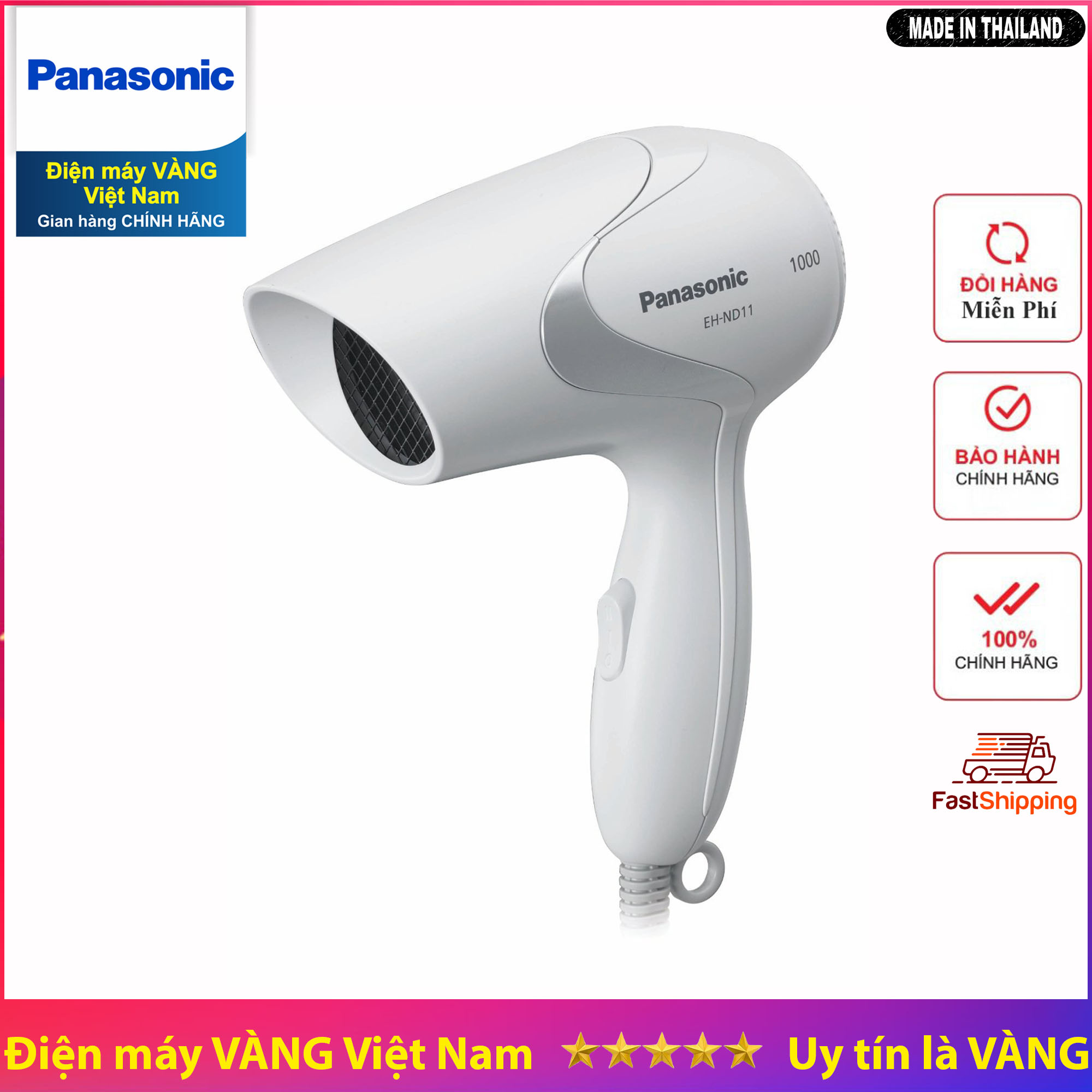 Máy sấy tóc Panasonic EH-ND11-W645 (Trắng) - Hàng công ty