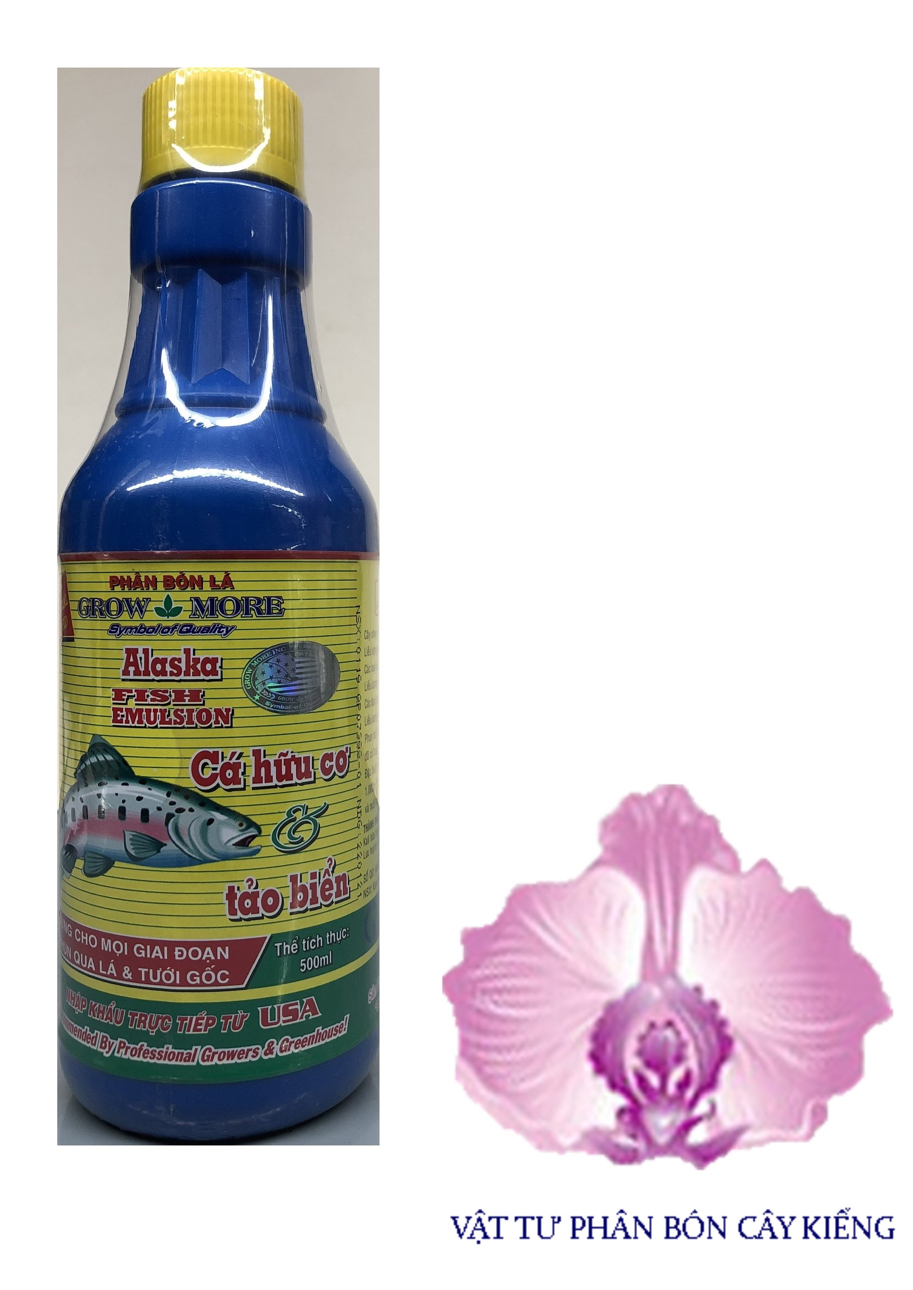 Phân bón lá cá alaska - cá hữu cơ & tảo biển - #045a# 500ml