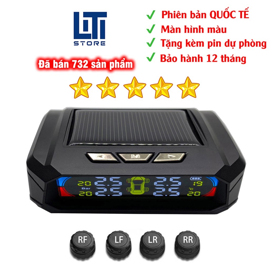 Cảm Biến Áp Suất Lốp Xe Hơi TPMS bản QUỐC TẾ (cảm biến gắn ngoài van) HOT SALE