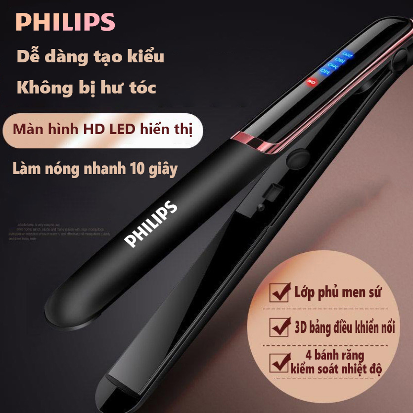 ✨ Thương Hiệu Nổi Tiếng Deal Hot Chỉ Có ✨Máy ép tóc , Máy Duỗi và Tạo Kiểu Tóc - Tạo Kiểu Nhanh Chóng，Thích hợp cho việc tạo kiểu thẳng，làm xoăn nhẹ，Bảo Hành Chính Hãng 6 tháng