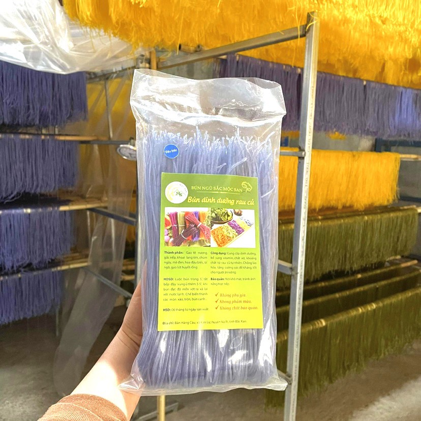 Bún ngũ sắc Cao Bằng ăn kiêng bún khô giảm cân