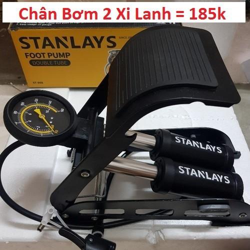 Bơm chân 2 Xilanh - bơm chân oto xe máy - bơm chân cao cấp stanlays