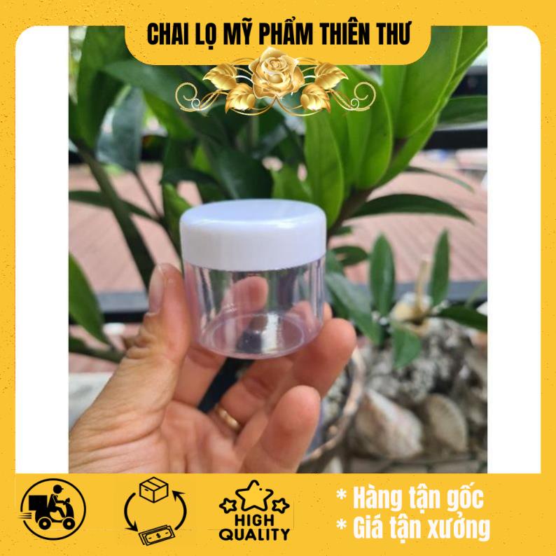 10 Hủ kem nhựa trong 30g - hủ đựng mỹ phẩm