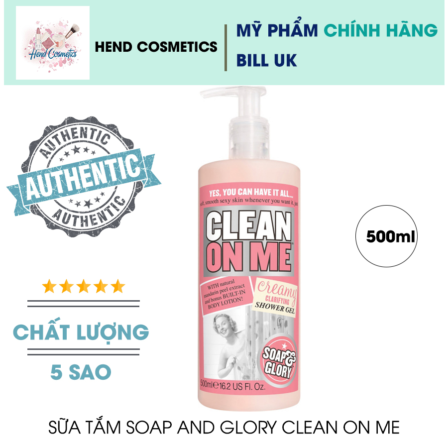 Sữa tắm soap and glory clean on me shower gel 500ml