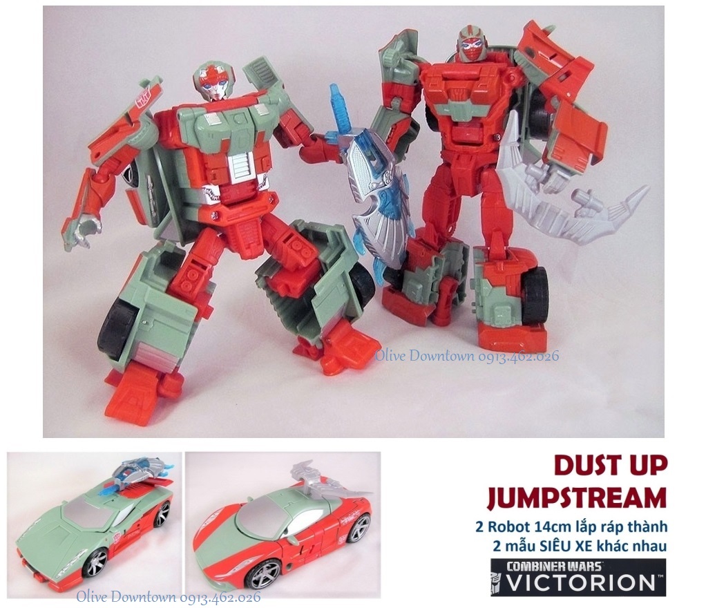 2 Mẫu Transformers  * Robot cao 14cm lắp ráp thành Siêu xe - Transformers Combiner Wars - HASBRO VNXK