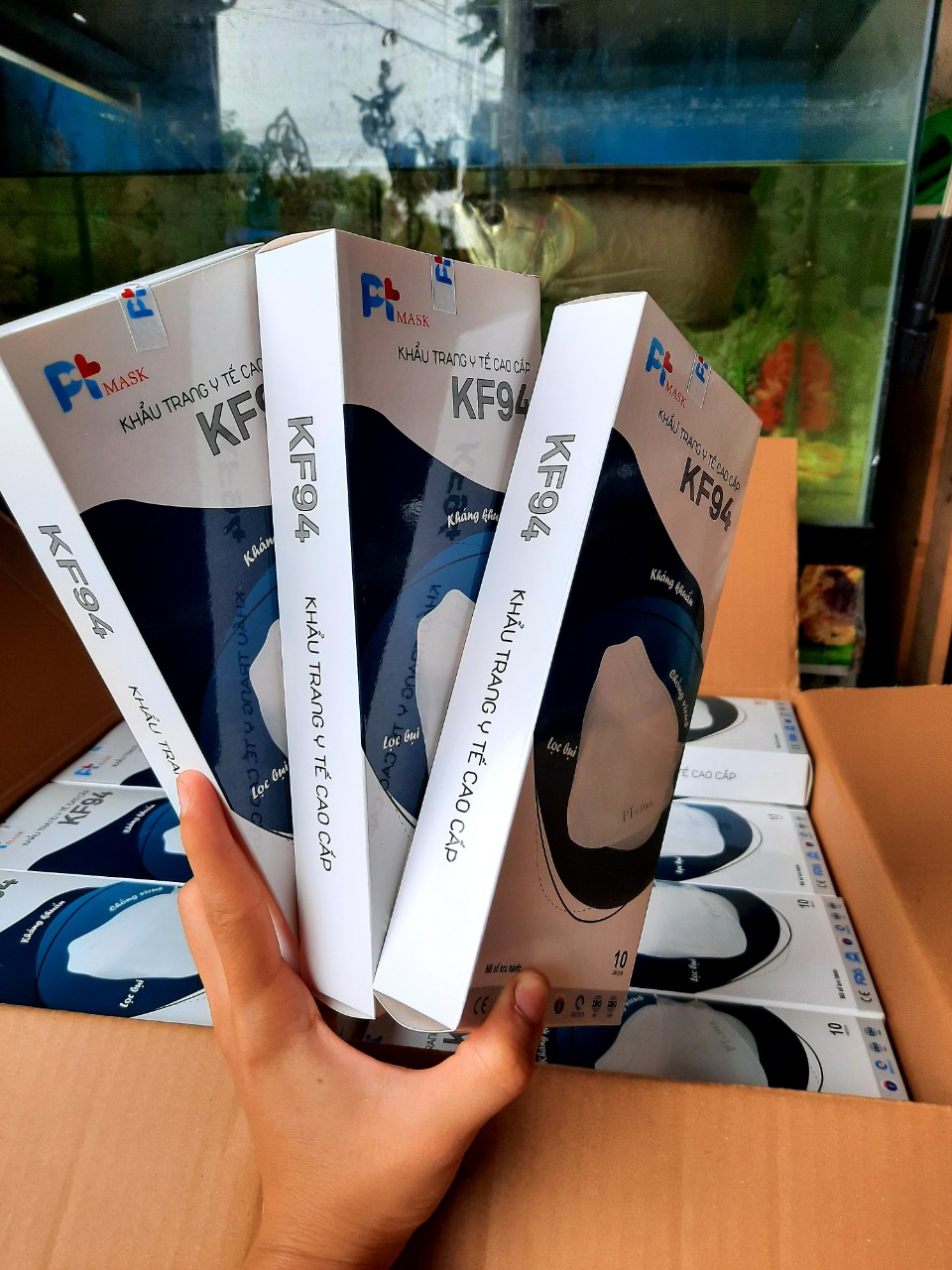 Hộp 10 khẩu trang y tế kf94 pt mask