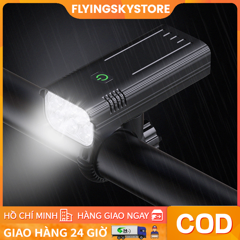 Đèn xe đạp đèn led sạc usb chống mưa đèn trước đường 900 lumens đèn pin xe đạp nhôm đèn hậu đèn xe đạp