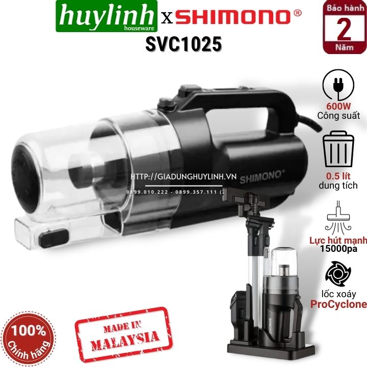 Máy hút bụi cầm tay shimono svc1025 - malaysia