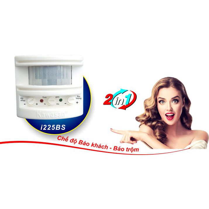Báo động báo khách độc lập i225bs-npp ehomepire