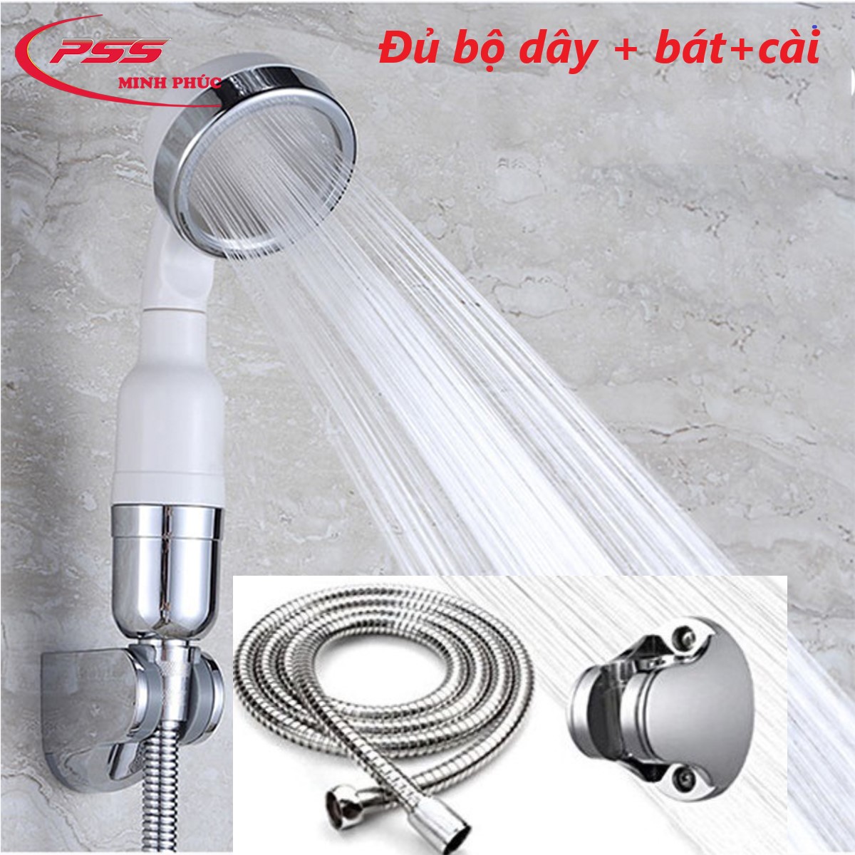 Bộ vòi hoa sen tăng áp công nghệ nano Hàn quốc