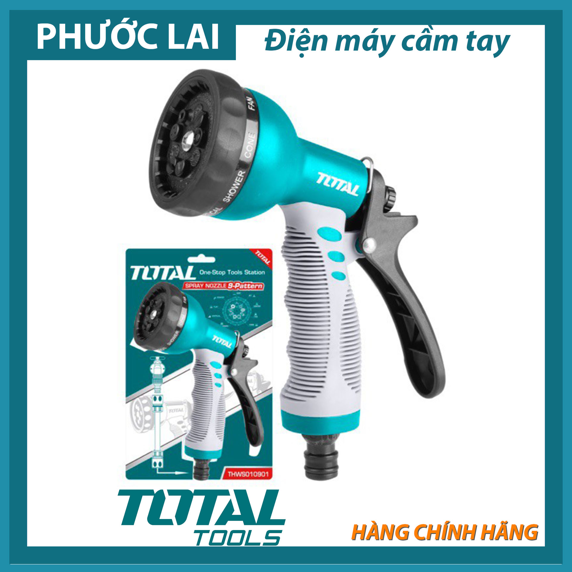 Vòi phun nước xịt rửa 3/4" total thws010901