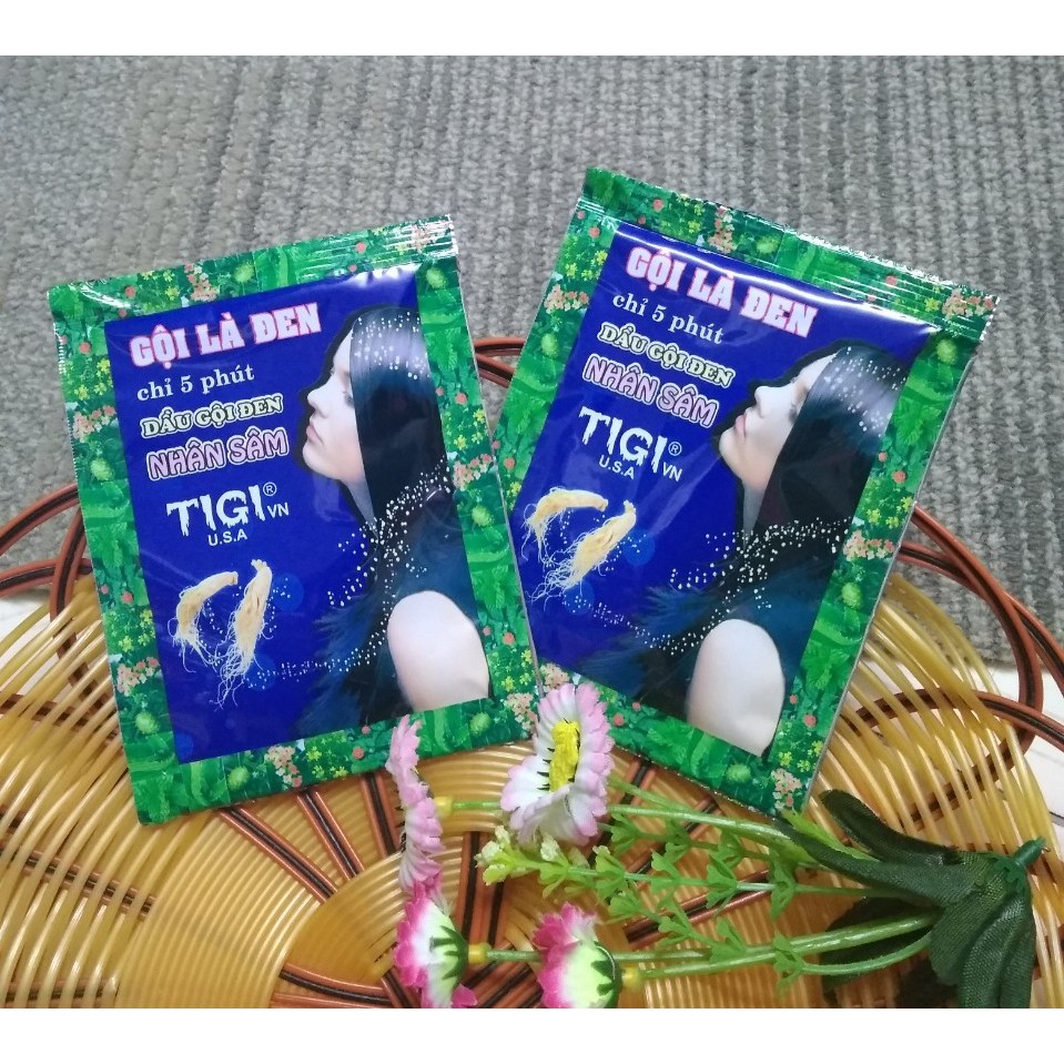 Gói Dầu Gội Nhuộm Đen Tóc nhân sâm