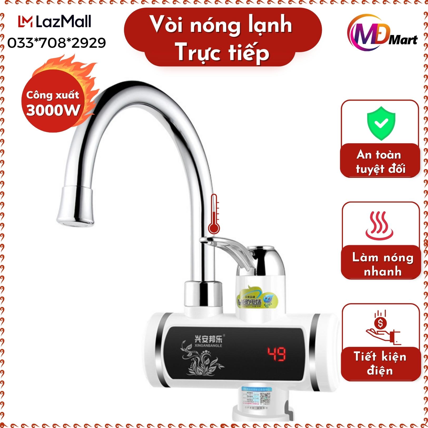 Máy nước nóng lạnh, may nước nóng lạnh, máy nước nóng - máy nước nóng lạnh lắp đặt tại vòi - chống giật, làm nóng nhanh với 3s, lắp đặt đơn giản, tiết kiệm điện - bảo hành 12 tháng bảo hành chính hãng tlc