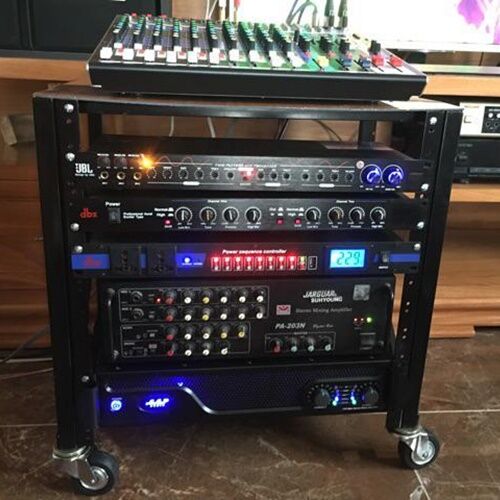 Tủ máy - Kệ Để Máy - kệ để cục đẩy - kệ âm thanh nhỏ cao 55cm ( cả bánh xe )