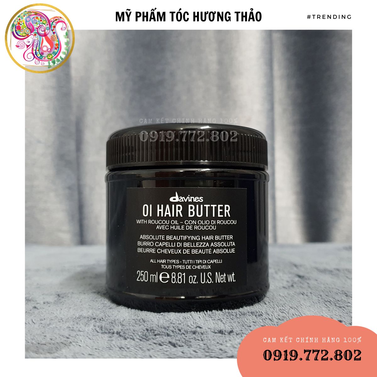 Kem ủ tóc davines oi hair butter 250ml - chính hãng
