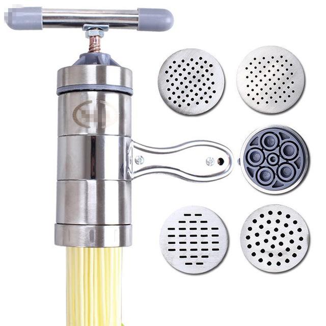 Máy làm bún 5 lưỡi máy làm mỳ sợi làm bún tươi tại nhà 5 lưỡi cho 5 dạng sợi khác nhau khuôn làm bánh lọt, dụng cụ làm bún mì tươi top 7 máy làm bún tươi