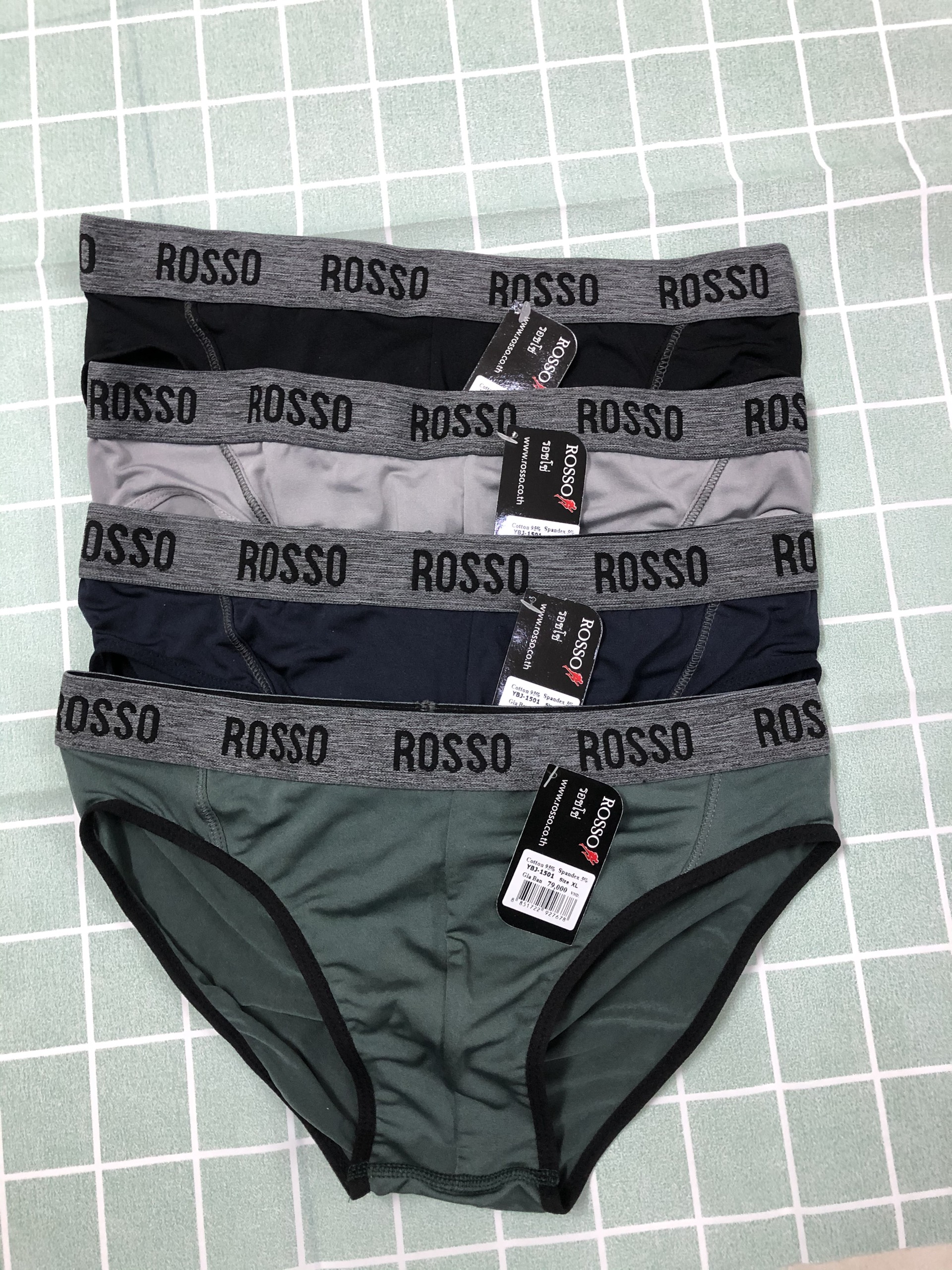 Quần lót nam rosso thun lạnh code 1501