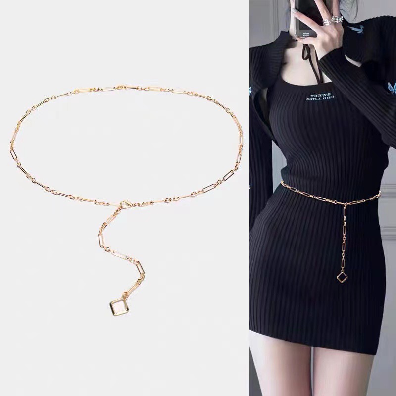 Đai váy Belt Xích Kim Mảnh thời trang mới