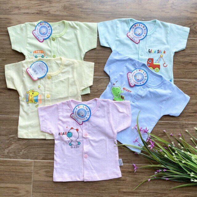Áo cộc tay sơ sinh cotton chất đẹp