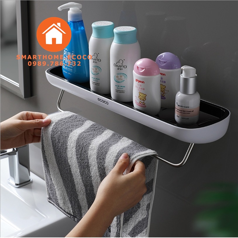 Kệ Nhà Tắm Ecoco Đa Năng Ecoco sử dụng miếng dán tiện lợi