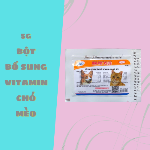Gói Vitamin Bio Vit Plus cho chó mèo gói 5g
