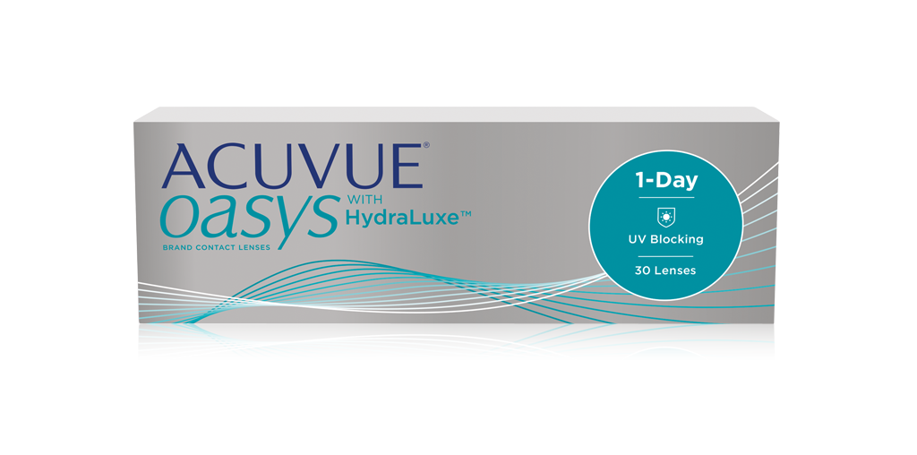 Hộp 30 kính áp tròng CẬN không màu dùng 1 ngày ACUVUE OASYS