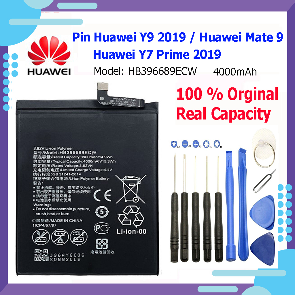 Pin huawei mate 9 / huawei y9 2019 hb396689ecw 400mah - tặng kèm bộ tháo mở