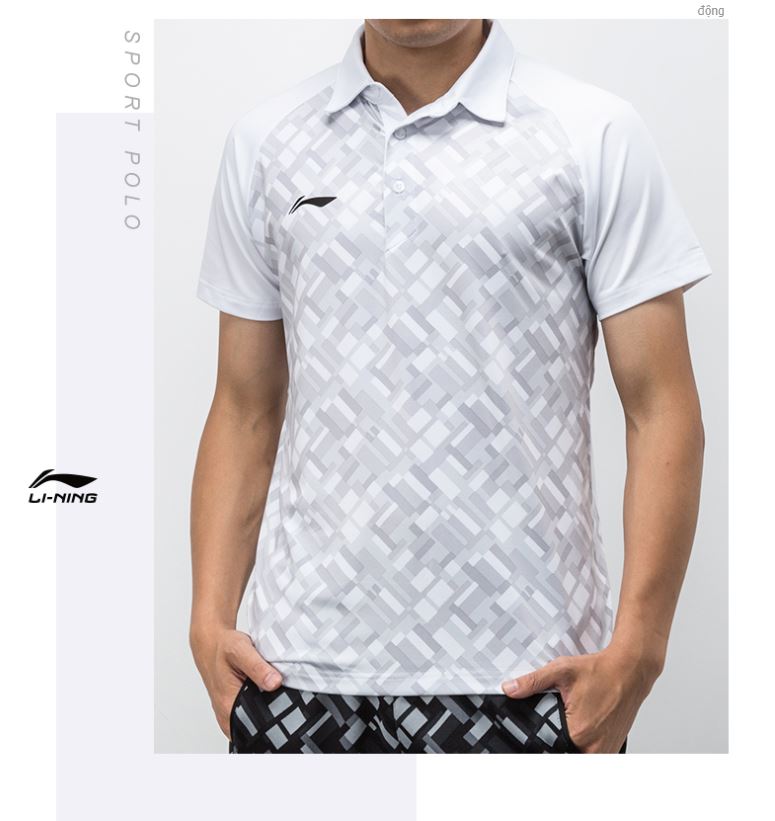 Áo thun polo thể thao nam li-ning aplp011
