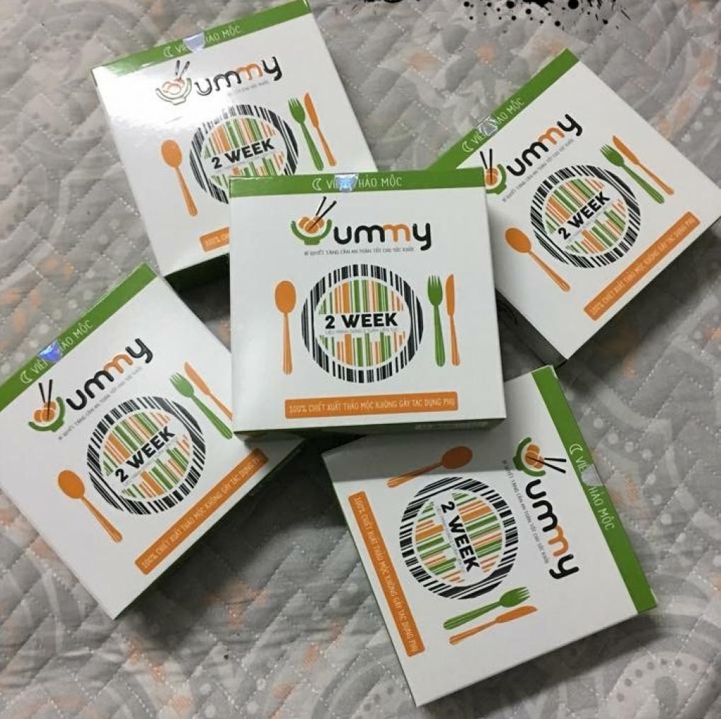 Bộ 5 hộp Viên tăng cân thảo mộc Yummy tăng 1-3 kg